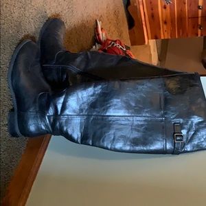 Black over the knee boots